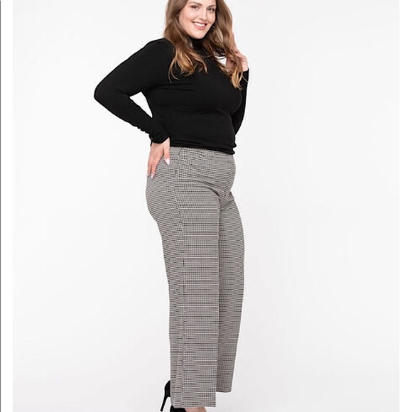 🆕Sz 6,10 & 12 Houndstooth Wide Leg Pant - Picture 3 of 10